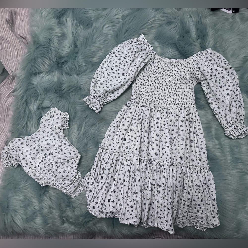 IVT CITY Mom and me dresses infant 9-12 month and ladies medium